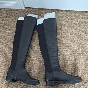 Blondo Black Over the Knee Boots with Streamlined Silhouette